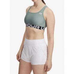 Stanik sportowy Under Armour HeatGear Authentics Mid Branded Bra. Zielone bielizna sportowa Under Armour, xs, bez wzorów. Za 109.99 zł.