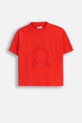 Bawełniany T-shirt z krótkim rękawem. T-shirty COCCODRILLO, bez wzorów, z bawełny, bez kołnierzyka, bez ramiączek. Za 49.90 zł.