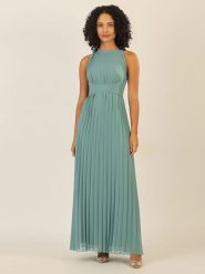 APART Sukienka w kolorze zielonym rozmiar: 38. Zielone sukienki Apart, bez wzorów, bez kołnierzyka, bez ramiączek, maxi. Za 217.99 zł.