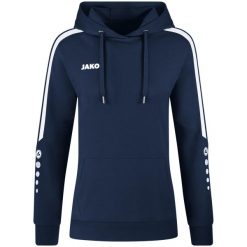 Bluza z kapturem Jako Power. Niebieskie bluzy JAKO, na zimę, bez wzorów, z bawełny, z kapturem. Za 297.85 zł.