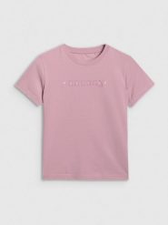4F T-shirt slim z nadrukiem damski - różowy XXL. Czerwone koszulki sportowe 4f, bez wzorów, z bawełny, bez ramiączek. Za 59.99 zł.