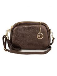 Mia Tomazzi Skórzana torebka "Gradisca" w kolorze ciemnobrązowym - 22 x 16 x 7 cm rozmiar: onesize. Brązowe torby na ramię Mia Tomazzi, bez wzorów, z materiału, na ramię, bez dodatków. Za 214.19 zł.