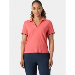 Koszulka Polo Damska Helly Hansen W Portofino. Czerwone bluzki Helly Hansen, s, bez wzorów, bez kołnierzyka, bez ramiączek. Za 299.00 zł.