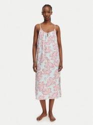 LAUREN RALPH LAUREN Koszula nocna ILN02506 Niebieski jasny Relaxed Fit. Niebieskie koszule nocne Lauren Ralph Lauren, l, bez wzorów, z bawełny, bez ramiączek. Za 375.99 zł.