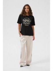 CULTURE Koszulka w kolorze czarnym rozmiar: S. Czarne bluzki Culture, s, bez wzorów, bez kołnierzyka, bez ramiączek. Za 78.99 zł.