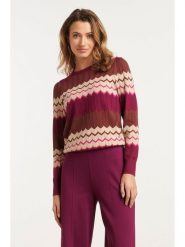 Smashed Lemon Sweter w kolorze bordowym rozmiar: M. Czerwone swetry Smashed Lemon, m, bez wzorów, bez ramiączek. Za 178.79 zł.