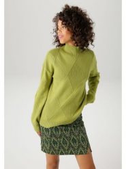 Aniston Sweter w kolorze zielonym rozmiar: 48. Zielone swetry Aniston, bez wzorów, bez ramiączek. Za 74.28 zł.