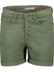 Geographical Norway Bermudy "Pisak" w kolorze khaki rozmiar: XXL. Brązowe szorty Geographical Norway, z aplikacjami, ze skóry. Za 83.62 zł.