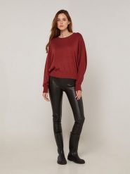 Rodier Sweter w kolorze bordowym rozmiar: S. Czerwone swetry Rodier, s, z aplikacjami, bez ramiączek. Za 239.99 zł.