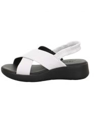 Legero Skórzane sandały "Easy" w kolorze białym rozmiar: 38. Białe sandały Legero, bez wzorów, klasyczne, z otwartym noskiem, bez obcasa, bez zapięcia. Za 217.99 zł.