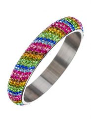 LA CHIQUITA Bransoletka "Gala" z kryształami rozmiar: onesize. Bransoletki LA CHIQUITA, z kryształem, ceramiczne. Za 178.45 zł.