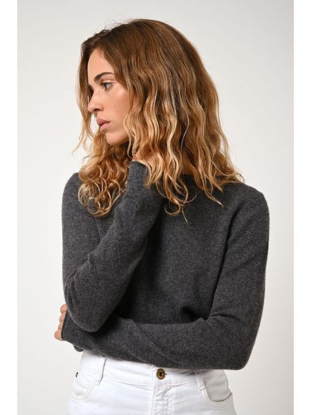 AUTHENTIC CASHMERE Kaszmirowy sweter "Criou" w kolorze antracytowym rozmiar: L. Czarne swetry AUTHENTIC CASHMERE, l, bez wzorów, z kaszmiru, bez ramiączek. Za 348.08 zł.
