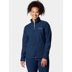 Kurtka softshell damska Columbia Kruser Ridge III. Niebieskie kurtki sportowe Columbia, s, bez wzorów, z softshellu, bez kaptura, trekkingowe. Za 439.00 zł.