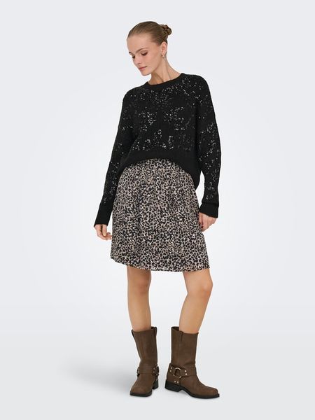 ONLY Sweter w kolorze czarnym rozmiar: L. Czarne swetry Only, l, bez wzorów, ze splotem, bez ramiączek. Za 152.62 zł.