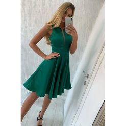 Sukienka LOLITA. Zielone sukienki Sukienka LOLITA, l, bez wzorów, bez kołnierzyka, bez ramiączek, mini. W wyprzedaży za 99.00 zł.