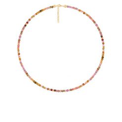 Naszyjnik z kamieni turmalin pozłacany. Naszyjniki Lilou, pozłacane. Za 189.00 zł.