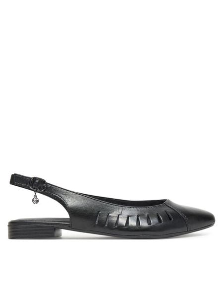 Lasocki Baleriny RST-KOLETTA-15 Czarny. Czarne baleriny Lasocki, bez wzorów, ze skóry, bez obcasa. Za 149.99 zł.