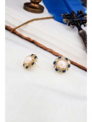 Pierres delicates Kolczyki-wkrętki w kolorze jasnoróżowym z perłami rozmiar: onesize. Różowe kolczyki Pierres delicates, z perłą, z mosiądzu. Za 82.64 zł.