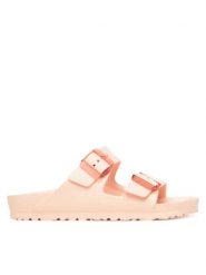 Birkenstock Arizona SB EVA Light Rose Klapki damskie. Czerwone klapki Birkenstock, bez wzorów, z materiału, bez obcasa. Za 179.99 zł.