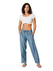 Aller Simplement Spodnie w kolorze niebieskim rozmiar: 34-40. Niebieskie spodnie materiałowe Aller Simplement, bez wzorów, z materiału, z standardowym stanem. Za 79.45 zł.