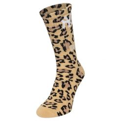 Skarpetki New York Yankees Leopard Crew. Brązowe skarpety New Era, bez wzorów. Za 110.50 zł.