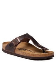 Birkenstock Japonki Gizeh Bs 0743833 Brązowy. Brązowe klapki Birkenstock, bez wzorów, ze skóry, bez obcasa. Za 539.99 zł.