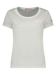 Geographical Norway Koszulka w kolorze białym rozmiar: L. Białe bluzki Geographical Norway, l, bez wzorów, bez kołnierzyka, bez ramiączek. Za 57.47 zł.
