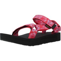 Sandały TEVA W MIDFORM UNIVER Czerwony. Czerwone sandały Teva, bez wzorów, eleganckie, bez obcasa, bez zapięcia. Za 263.99 zł.