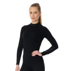 Bluza damska termoaktywna Brubeck EXTREME THERMO. Czarne bluzy Brubeck, l, bez wzorów, z elastanu, bez kaptura. Za 177.99 zł.