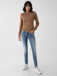 LTB Dżinsy "Molly" - Skinny fit - w kolorze niebieskim rozmiar: W26/L36. Niebieskie jeansy LTB, l, z aplikacjami, z podwyższonym stanem. Za 52.67 zł.