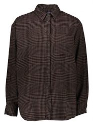 GAP Koszula w kolorze brązowo-czarnym rozmiar: L. Brązowe koszule GAP, l, bez wzorów, z bawełny, bez kołnierzyka, bez ramiączek. Za 79.21 zł.