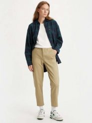 Levi's Spodnie chino w kolorze beżowym rozmiar: W28/L29. Brązowe spodnie materiałowe Levi's®, l, bez wzorów, z podwyższonym stanem. Za 136.45 zł.