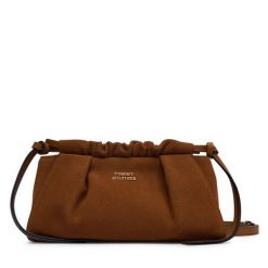 Torebka Tommy Hilfiger. Brązowe listonoszki TOMMY HILFIGER, bez wzorów, bez dodatków. Za 699.99 zł.