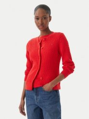 Tommy Hilfiger Kardigan WW0WW43329 Czerwony Regular Fit. Czerwone kardigany TOMMY HILFIGER, m, bez wzorów, z bawełny. Za 649.99 zł.