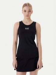 EA7 Emporio Armani Top 7W000314 AF14524 UC001 Czarny Regular Fit. Czarne koszulki sportowe EA7 Emporio Armani, bez wzorów, z syntetyku, bez ramiączek, tenisowe. Za 299.99 zł.