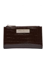 Nine West Portfel CEO-NW-W1-004-AW26 Brązowy ciemny. Brązowe portfele Nine West, bez wzorów, ze skóry. Za 79.99 zł.