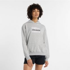 Bluza damska New Balance WT51519AG – szara. Szare bluzy New Balance, s, bez wzorów, z bawełny, bez kaptura. Za 249.99 zł.