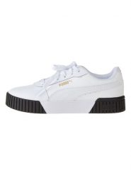 Puma Skórzane sneakersy "Carina 2.0" w kolorze biało-czarnym rozmiar: 36. Białe trampki Puma, bez wzorów, z materiału, bez zapięcia. Za 122.38 zł.