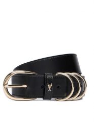Patrizia Pepe Pasek Damski 8W0069/L048-K103 Czarny. Czarne paski Patrizia Pepe, bez wzorów, ze skóry. Za 639.99 zł.