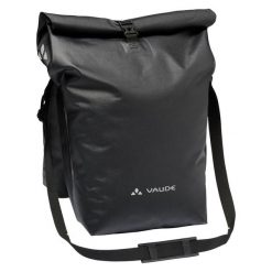 Torba na rower VAUDE Proof. Czarne torby na ramię Vaude, bez wzorów, z materiału, eleganckie, na ramię, duże, z nadrukiem, bez dodatków. Za 689.05 zł.