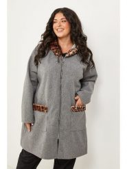 Curvy Lady Płaszcz przejściowy w kolorze szarym rozmiar: 40/42. Szare płaszcze Curvy Lady, bez wzorów, bez kaptura. Za 153.95 zł.