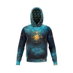 Bluza kangurka sportowa z kapturem unisex wygodna ART MANDALA. Niebieskie bluzy JUST HERO, l, bez wzorów, z dzianiny, z kapturem. Za 179.00 zł.
