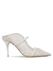 MALONE SOULIERS Klapki Maureen 85-269 Biały. Białe klapki MALONE SOULIERS, bez wzorów, z materiału, bez obcasa. Za 1,939.00 zł.