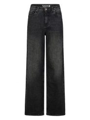 Sublevel Dżinsy - Comfort fit - w kolorze czarnym rozmiar: XS. Czarne jeansy Sublevel, xs, z aplikacjami, z podwyższonym stanem. Za 127.65 zł.