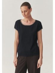 TATUUM Bluzka "Soral" w kolorze czarnym rozmiar: XL. Niebieskie bluzki Tatuum, xl, bez wzorów, bez kołnierzyka, bez ramiączek. Za 96.95 zł.