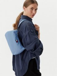 Tommy Jeans Torebka Tjw Ess Daily Shoulder Bag AW0AW18768 Niebieski jasny. Niebieskie torebki klasyczne Tommy Jeans, bez wzorów, z jeansu, bez dodatków. Za 249.99 zł.