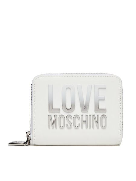 LOVE MOSCHINO Portfel JC5726PP0MKD0100 Biały. Białe portfele Love Moschino, bez wzorów, ze skóry. Za 299.99 zł.