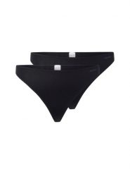 SKINY Stringi w zestawie po 2 sztuki Kobiety Bawełna czarny, 38. Czarne stringi Skiny, bez wzorów, z bawełny. Za 99.95 zł.