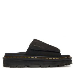 Klapki Dr. Martens. Czarne klapki Dr. Martens, bez wzorów, bez obcasa. Za 679.99 zł.