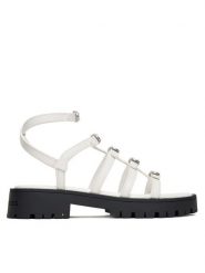Marc Jacobs Sandały The Tiki 2S5FSA001F06 Biały. Białe sandały Marc Jacobs, bez wzorów, ze skóry, bez obcasa, na płaskiej podeszwie, bez zapięcia. Za 1,239.00 zł.